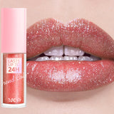 Lip gloss with 18 bright colors, long-lasting and waterproof. Moisturizes and adds shine to lips.
