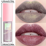 Lip gloss with 18 bright colors, long-lasting and waterproof. Moisturizes and adds shine to lips.