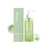 Facial cleansing gel with hyaluronic acid. Hydrates, cleans pores, and exfoliates without drying out