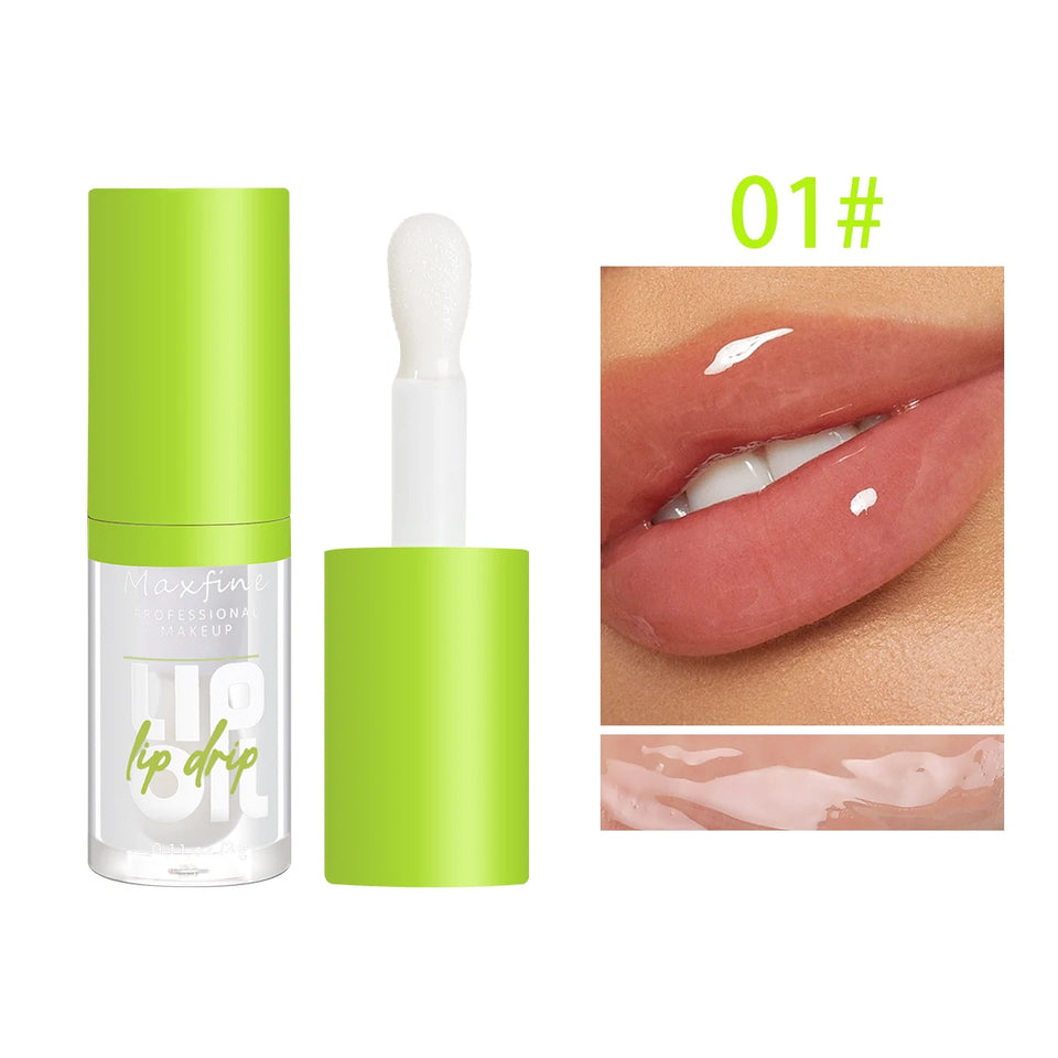 Transparent and nourishing liquid gloss. Leaves lips soft, shiny, and irresistible