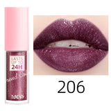 Lip gloss with 18 bright colors, long-lasting and waterproof. Moisturizes and adds shine to lips.