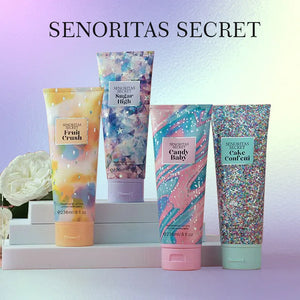 Victoria’s Body Lotion: Intense hydration with a long-lasting scent of velvety petals