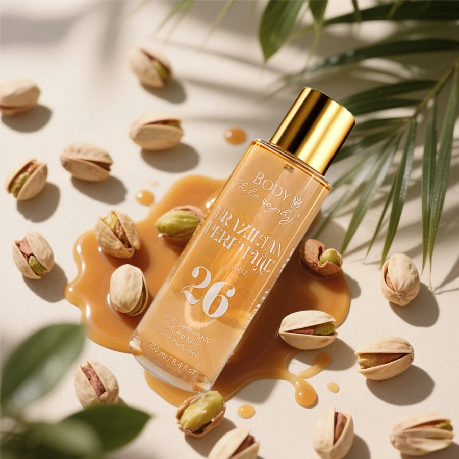 Body & Hair Mist 250ml with a hint of vanilla. Sweet, floral, and long-lasting fragrance