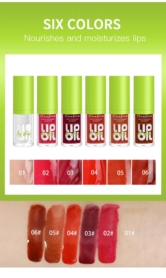 Transparent and nourishing liquid gloss. Leaves lips soft, shiny, and irresistible