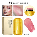3-in-1 Blush Stick, moisturized face and lips with long-lasting color and natural shine
