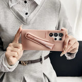 Silicone case for Samsung Galaxy with lipstick holder. Practical and stylish protection