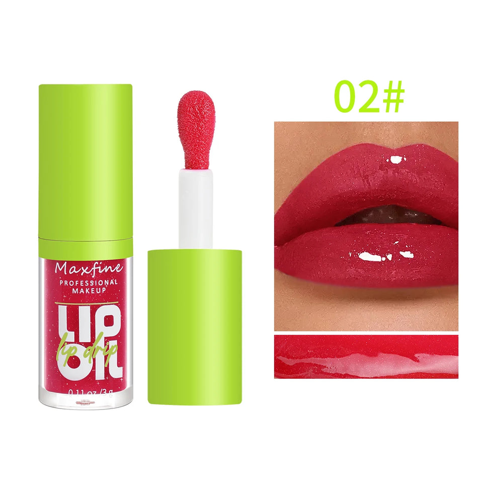 Transparent and nourishing liquid gloss. Leaves lips soft, shiny, and irresistible