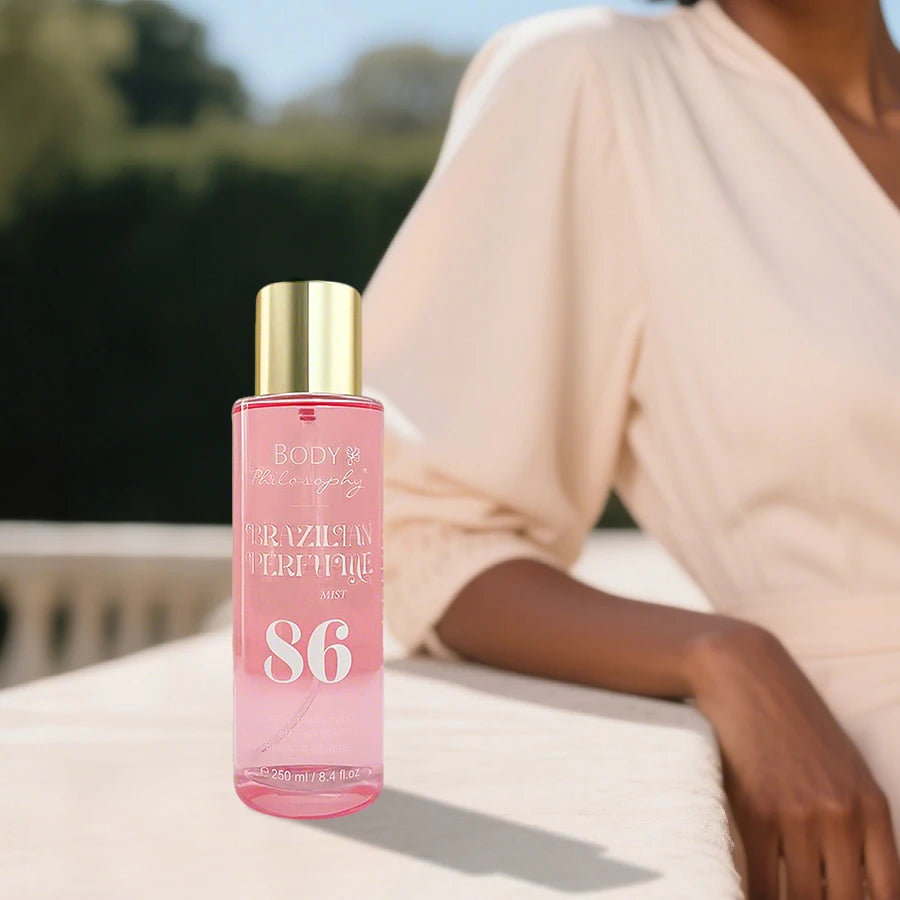 Body & Hair Mist 250ml with a hint of vanilla. Sweet, floral, and long-lasting fragrance