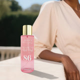 Body & Hair Mist 250ml with a hint of vanilla. Sweet, floral, and long-lasting fragrance