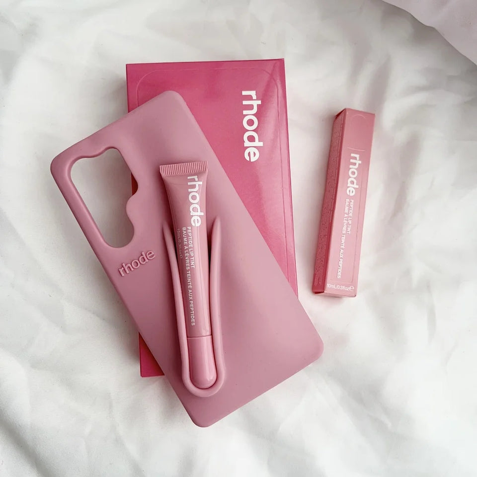 Silicone case for Samsung Galaxy with lipstick holder. Practical and stylish protection
