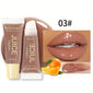 Transparent Lip Oil Jelly that moisturizes and softens lips. Fruity scent and glossy finish