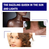 Silver glitter spray for hair and body, with instant holographic shine
