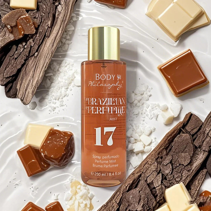 Body & Hair Mist 250ml with a hint of vanilla. Sweet, floral, and long-lasting fragrance