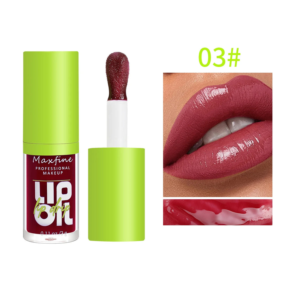 Transparent and nourishing liquid gloss. Leaves lips soft, shiny, and irresistible
